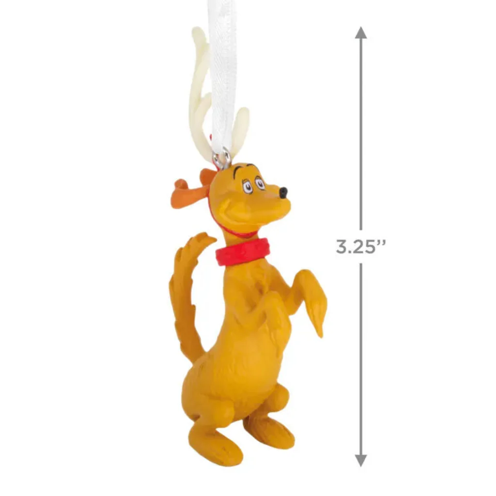 Hallmark : Dr. Seuss's How the Grinch Stole Christmas!™ Max in Antlers Ornament - Image 3