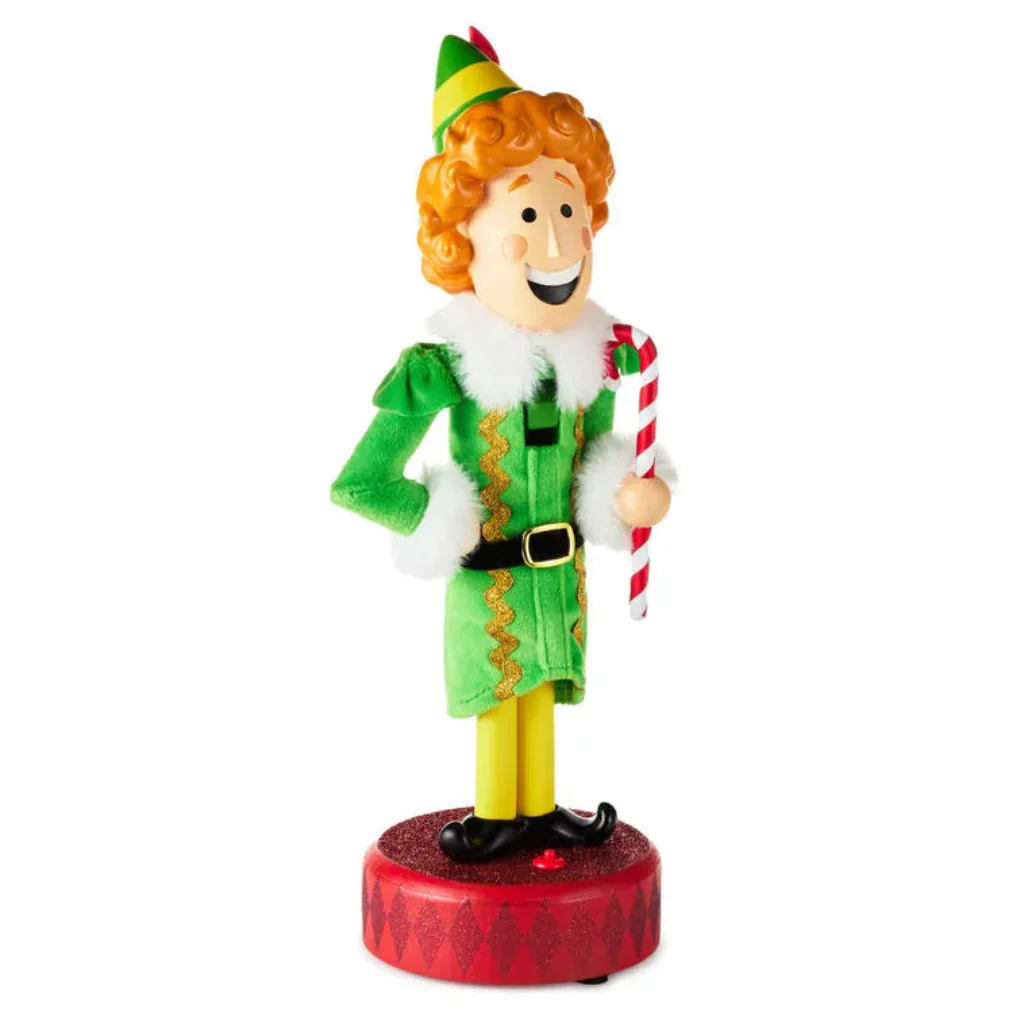 Hallmark : Elf Buddy the Elf™ Nutcracker Figurine With Sound, 13" - Image 3