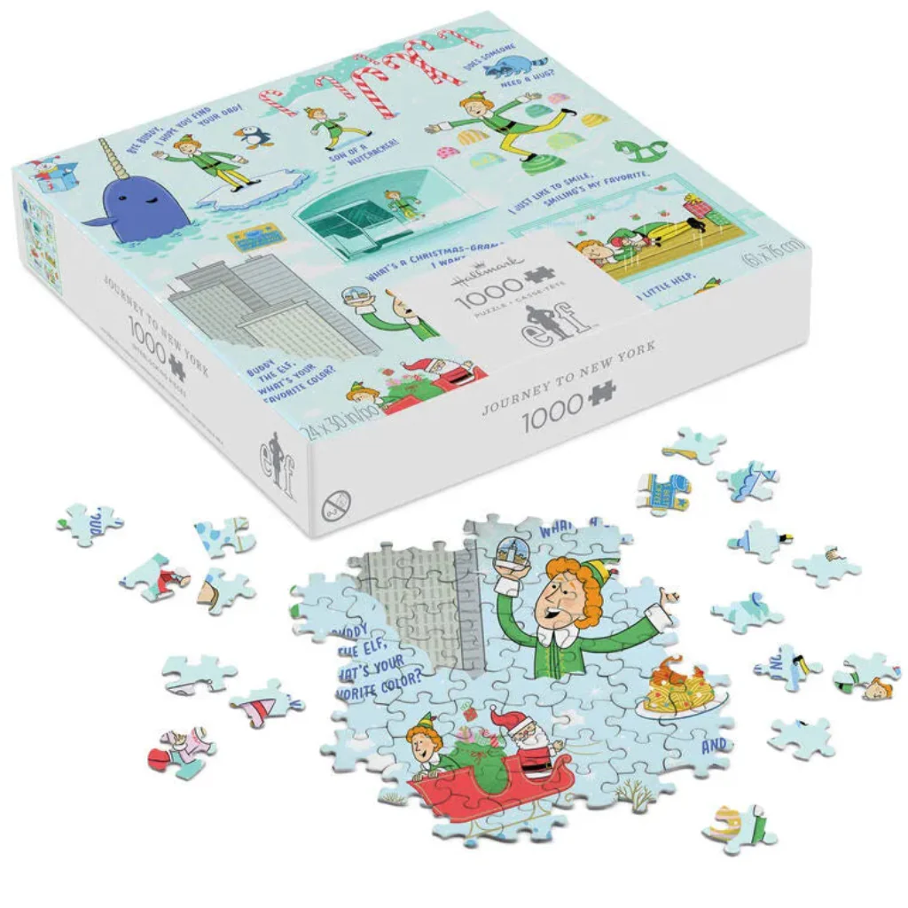 Hallmark : Elf Journey to New York 1000-Piece Jigsaw Puzzle - Image 3