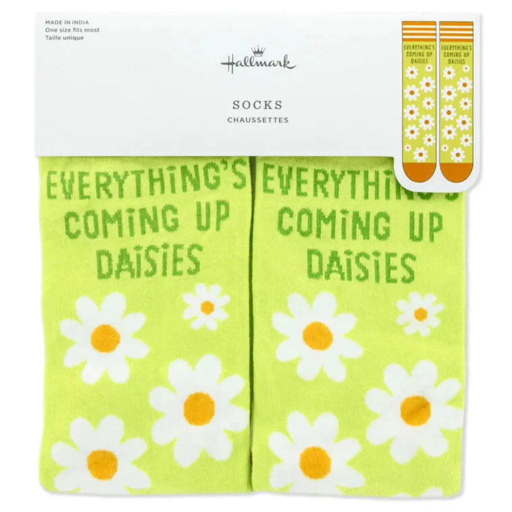 Hallmark : Everything's Coming Up Daisies Novelty Crew Socks
