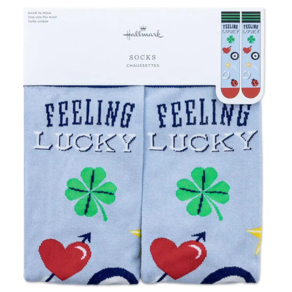 Hallmark : Feeling Lucky Novelty Crew Socks
