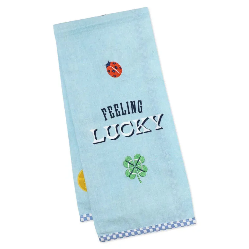 Hallmark : Feeling Lucky Tea Towel, 18x24 - Image 3