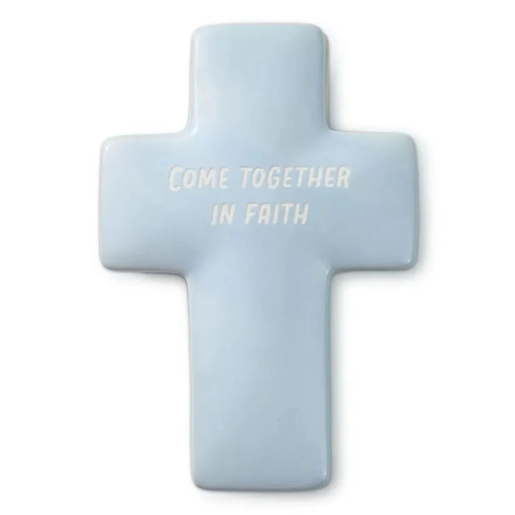 Hallmark : First Communion Cross-Shaped Lidded Trinket Dish