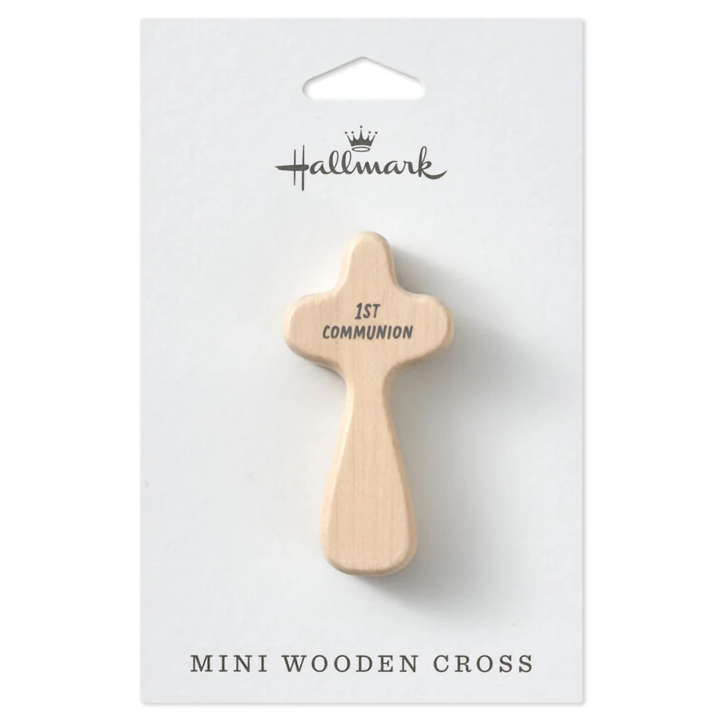 Hallmark : First Communion Mini Comfort Cross, 2.25" - Image 4