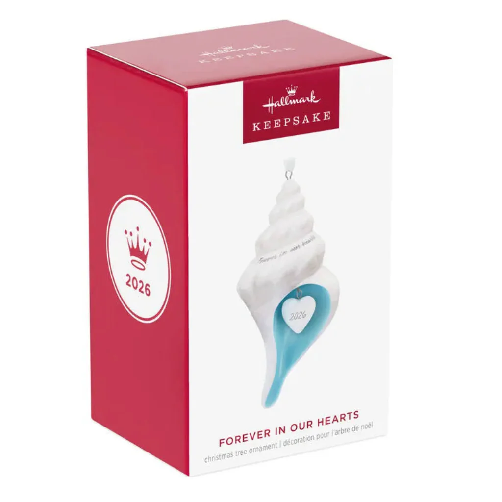 Hallmark : 2026 Keepsake Forever in Our Hearts Shell Porcelain Ornament (116) - Image 5