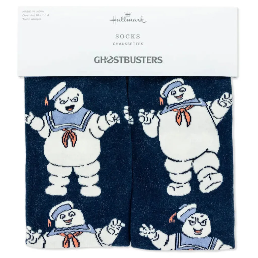 Hallmark : Ghostbusters Stay Puft Marshmallow Man Novelty Crew Socks