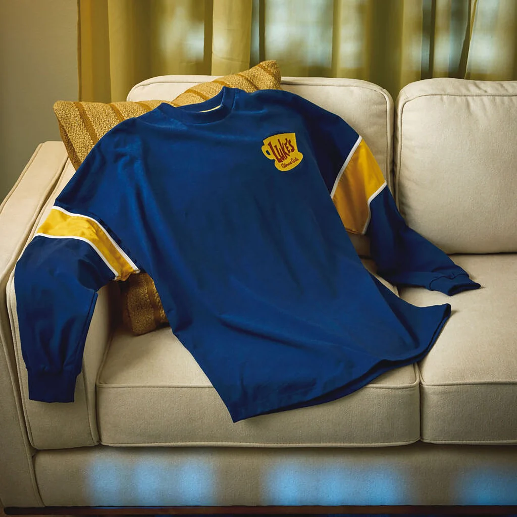 Hallmark : Gilmore Girls Luke's Diner Logo Blue Long-Sleeve Spirit Shirt - Image 2