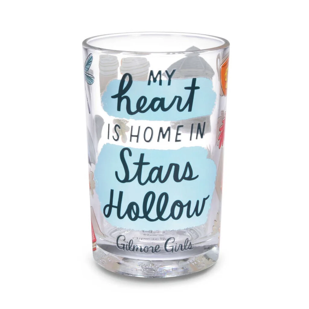 Hallmark : Gilmore Girls Stars Hollow Icons Collectible Drinking Glass, 13.5 oz.