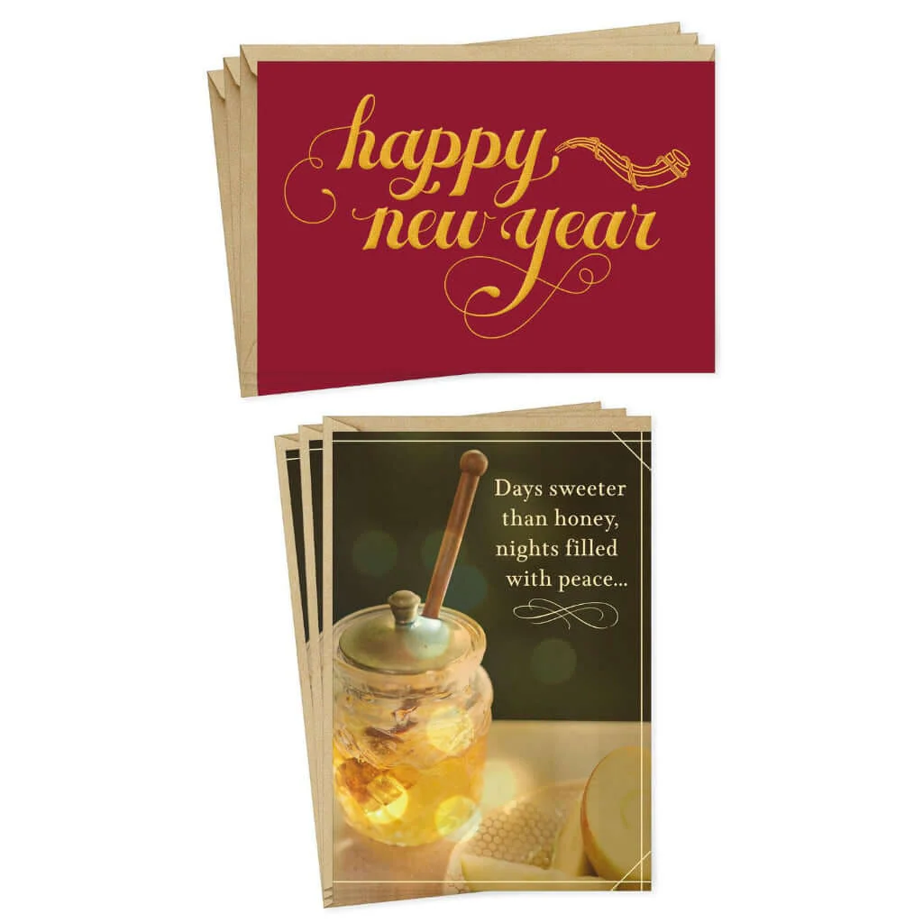 Hallmark : Happy New Year Assorted Rosh Hashanah Cards, Pack of 6