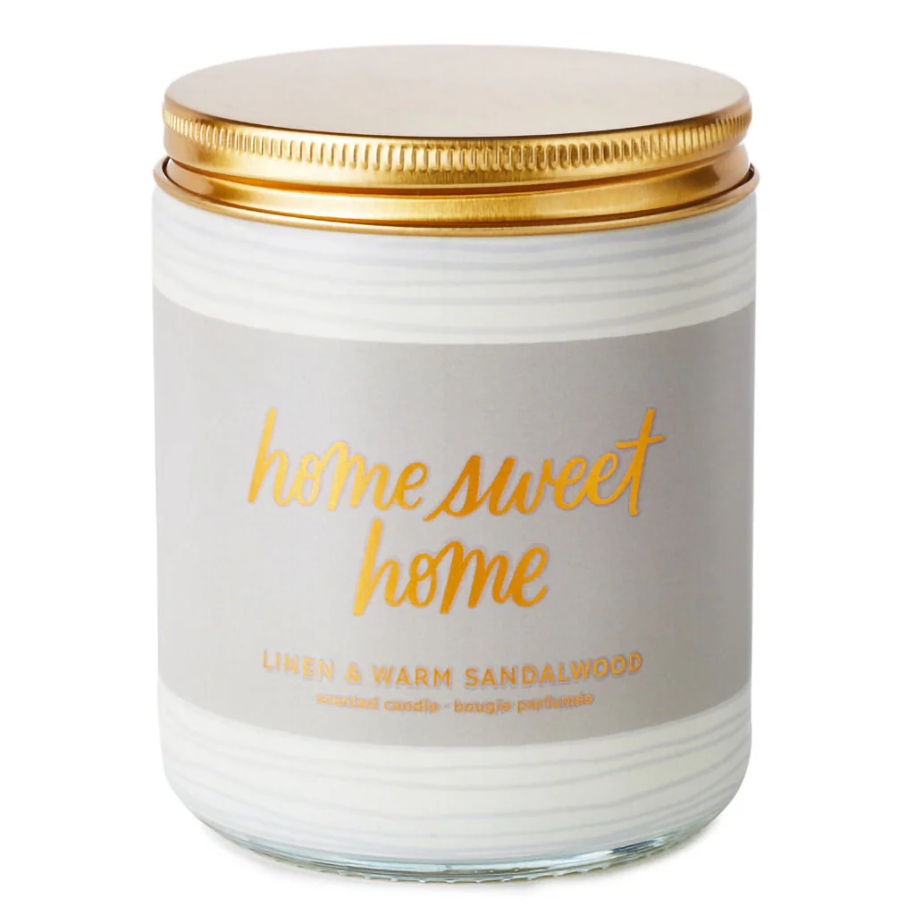 Hallmark : Home Sweet Home Scented Single-Wick Jar Candle, 7 oz.