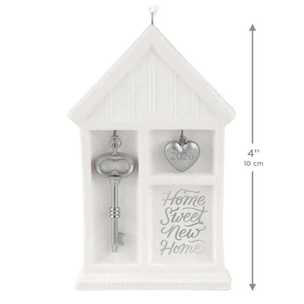 Hallmark : 2026 Keepsake Home Sweet New Home Porcelain and Metal Ornament (155) - Image 3
