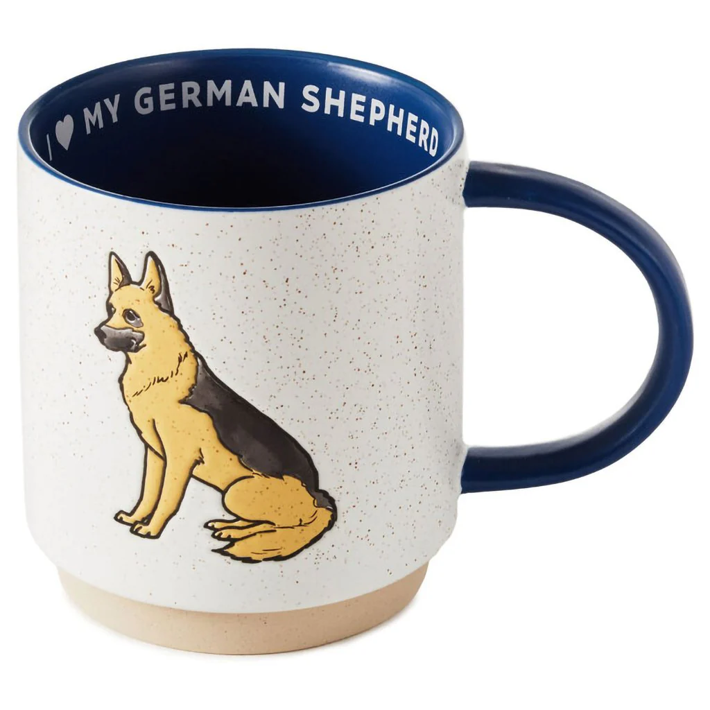 Hallmark : I Heart My German Shepherd Mug, 16 oz.