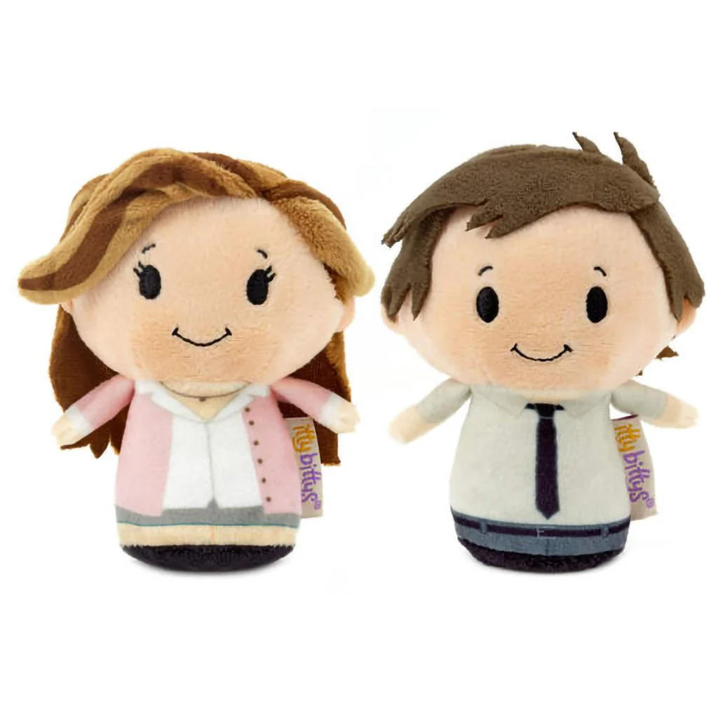 Hallmark : itty bittys® The Office Jim and Pam Plush, Set of 2