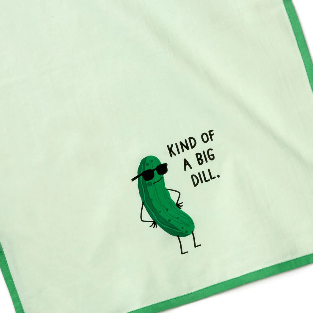 Hallmark : Kind of a Big Dill Funny Tea Towel, 18x26 - Image 4