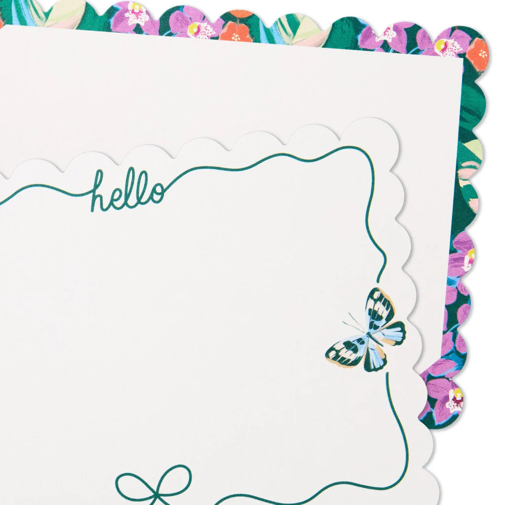 Hallmark : Lacey Chabert Collection Floral and Hello Bow Flat Note Cards in Caddy, Box of 40 - Image 2