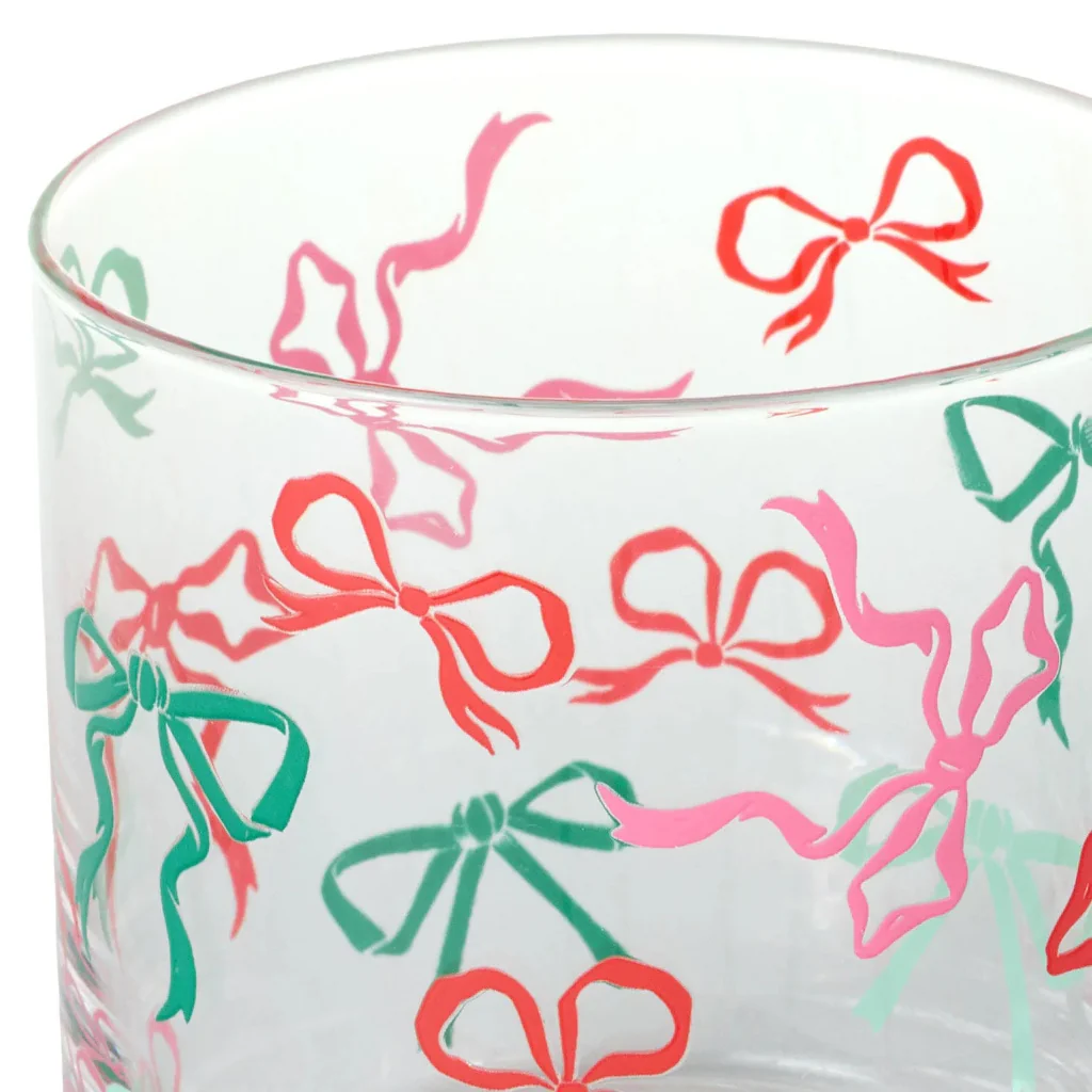 Hallmark : Lacey Chabert Collection Holiday Bow Drinking Glasses, Set of 2 - Image 4