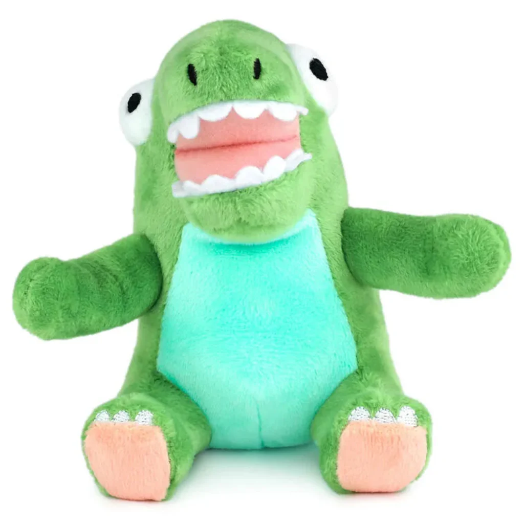 Hallmark : Little Green Dinosaur Plush Gift Card Holder, 4" - Image 2
