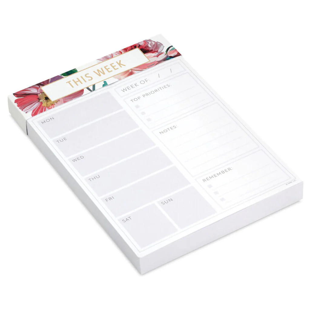 Hallmark : Lush Floral Prompted Note Pad - Image 4