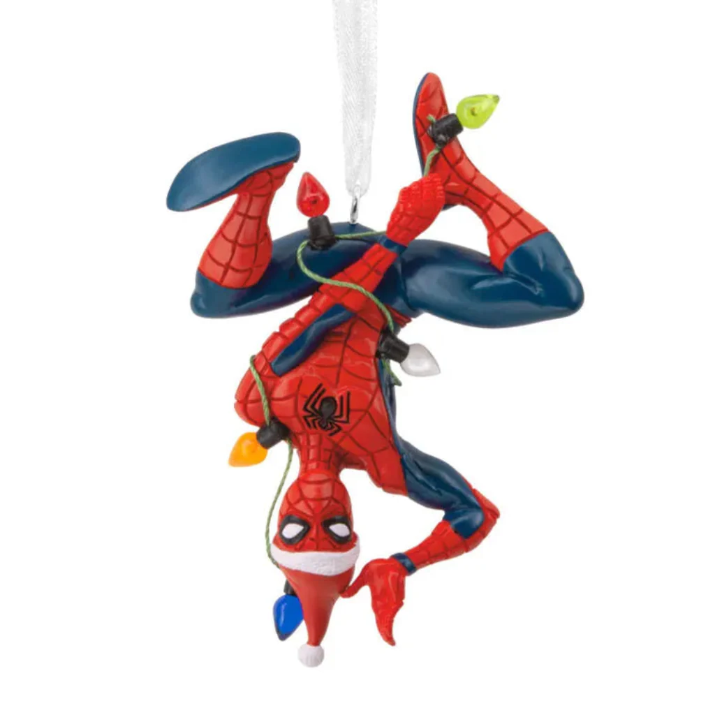 Hallmark : Marvel Spider-Man Hanging From Lights Ornament - Image 2