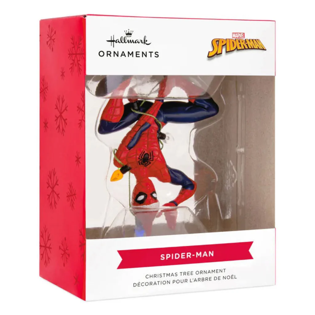 Hallmark : Marvel Spider-Man Hanging From Lights Ornament - Image 4