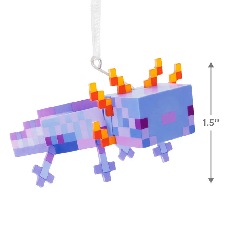 Hallmark : Minecraft Blue Axolotl Ornament - Image 3
