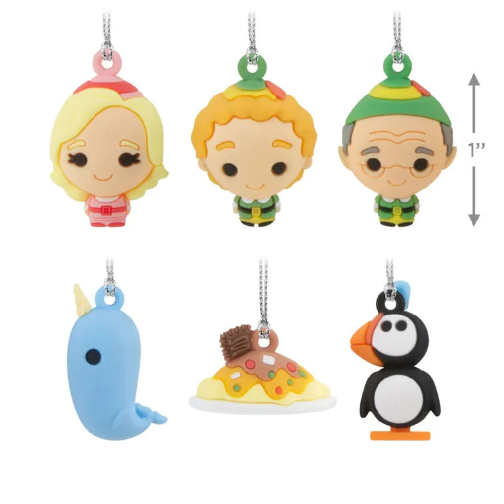 Hallmark : Mini Elf Ornaments, Set of 6 - Image 3