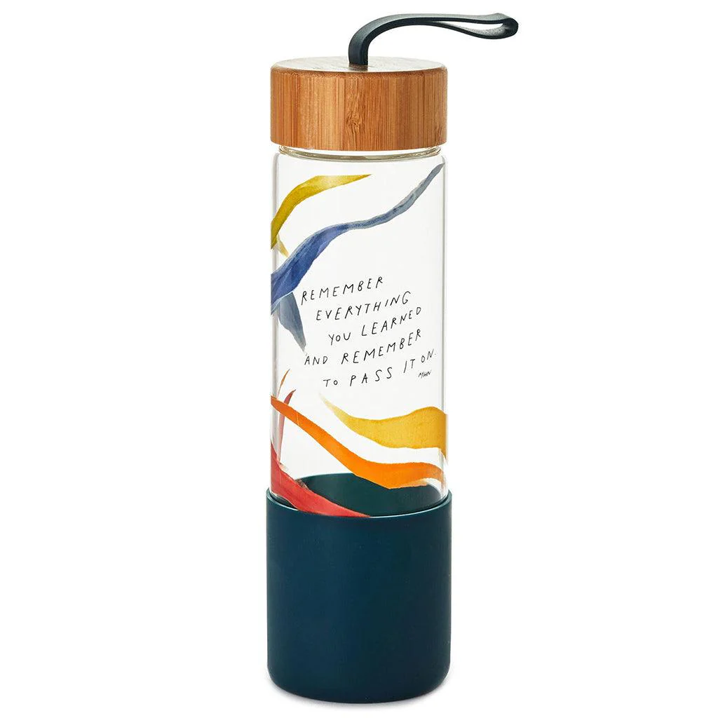 Hallmark : Morgan Harper Nichols Remember Everything Glass Water Bottle, 22 oz.