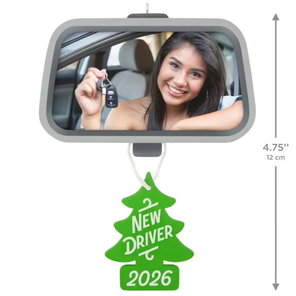 Hallmark : 2026 Keepsake  New Driver 2026 Photo Frame Ornament (214) - Image 3