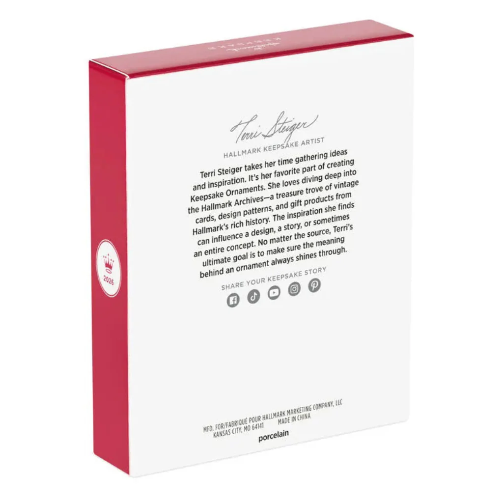 Hallmark : 2026 Keepsake Our Engagement Porcelain Ornament (229) - Image 4
