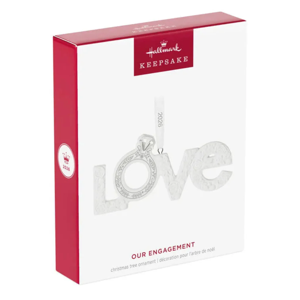 Hallmark : 2026 Keepsake Our Engagement Porcelain Ornament (229) - Image 5