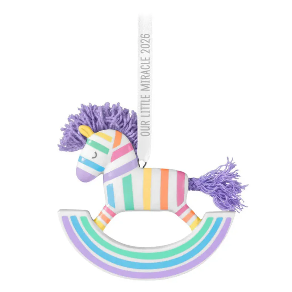 Hallmark : 2026 Keepsake  Our Little Miracle Porcelain and Fabric Ornament (232) - Image 2