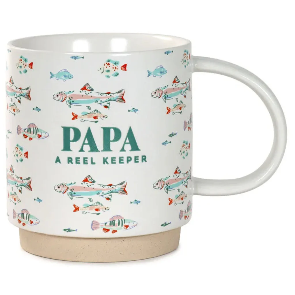 Hallmark : Papa A Reel Keeper Funny Mug, 16 oz.