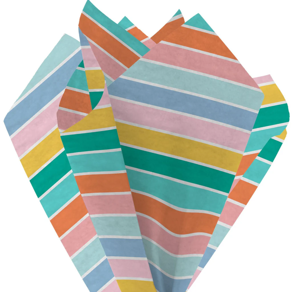 Hallmark : Pastel Stripes Tissue Paper Wrapping Kit - Image 3