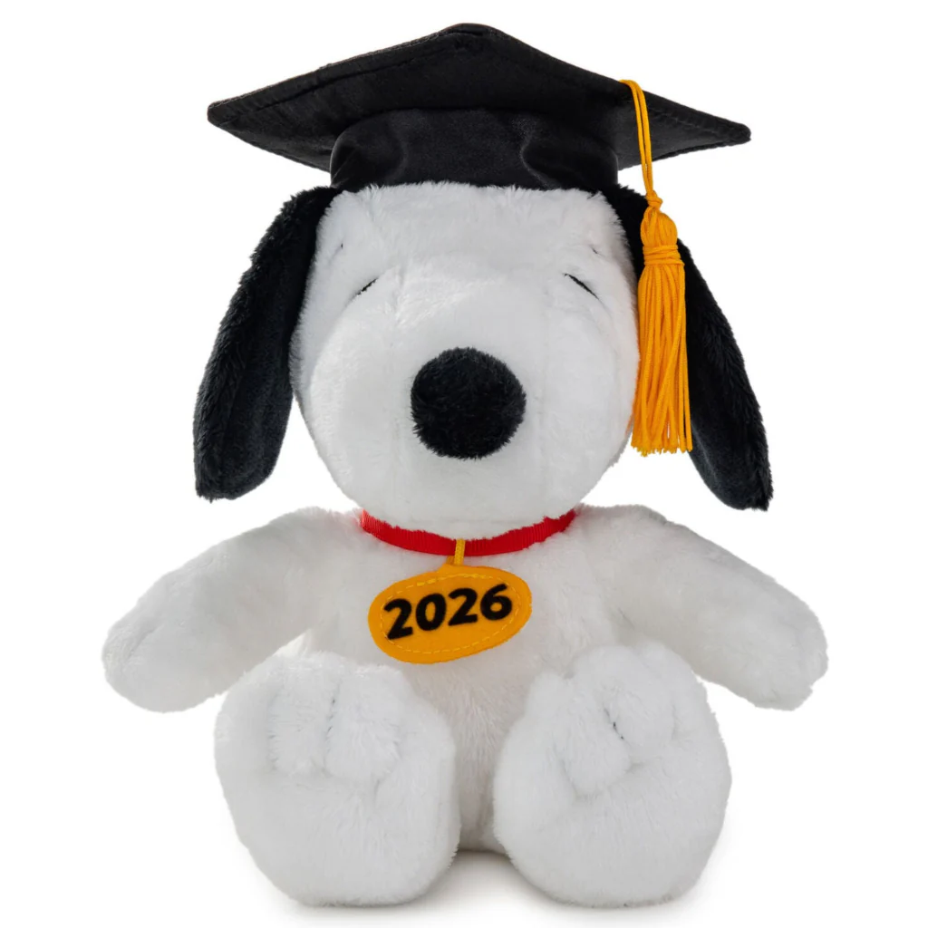Hallmark : Peanuts® 2026 Snoopy in Grad Cap Plush, 7.5" - Image 2