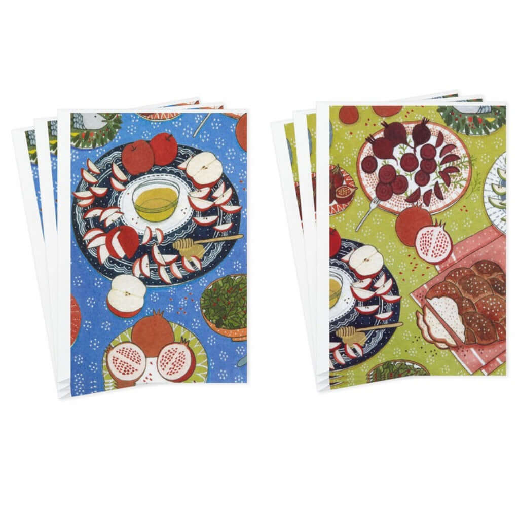 Hallmark : Plates of Fruit Rosh Hashanah Cards, Pack of 6