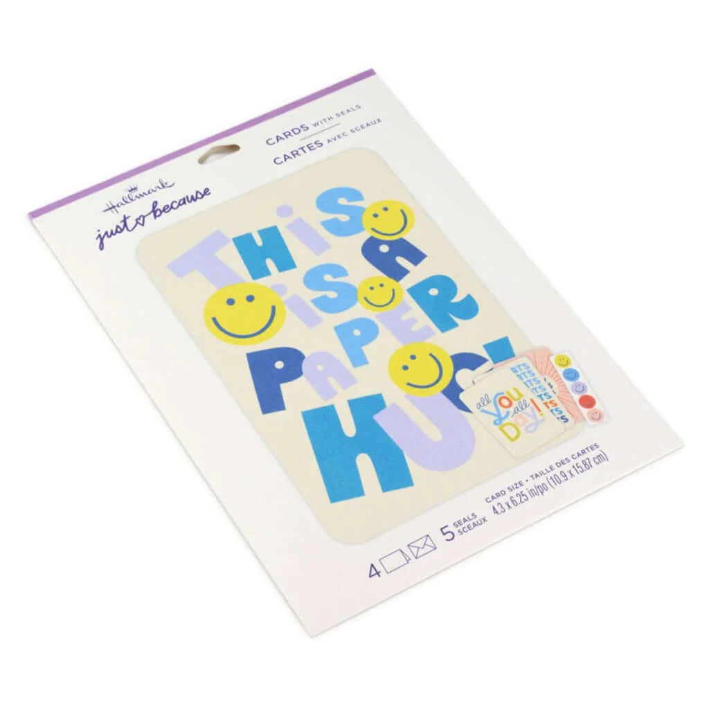 Hallmark : Playful Lettering Assorted Multi-Occasion Cards, Pack of 4 - Image 2