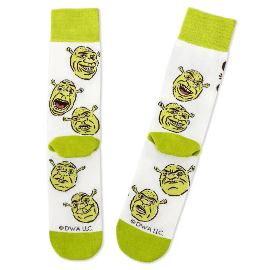 Hallmark : Shrek Ogres Are Like Onions Novelty Crew Socks - Image 2