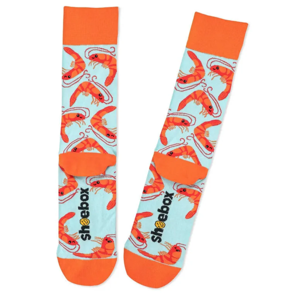 Hallmark : Shrimply the Best Novelty Crew Socks - Image 2
