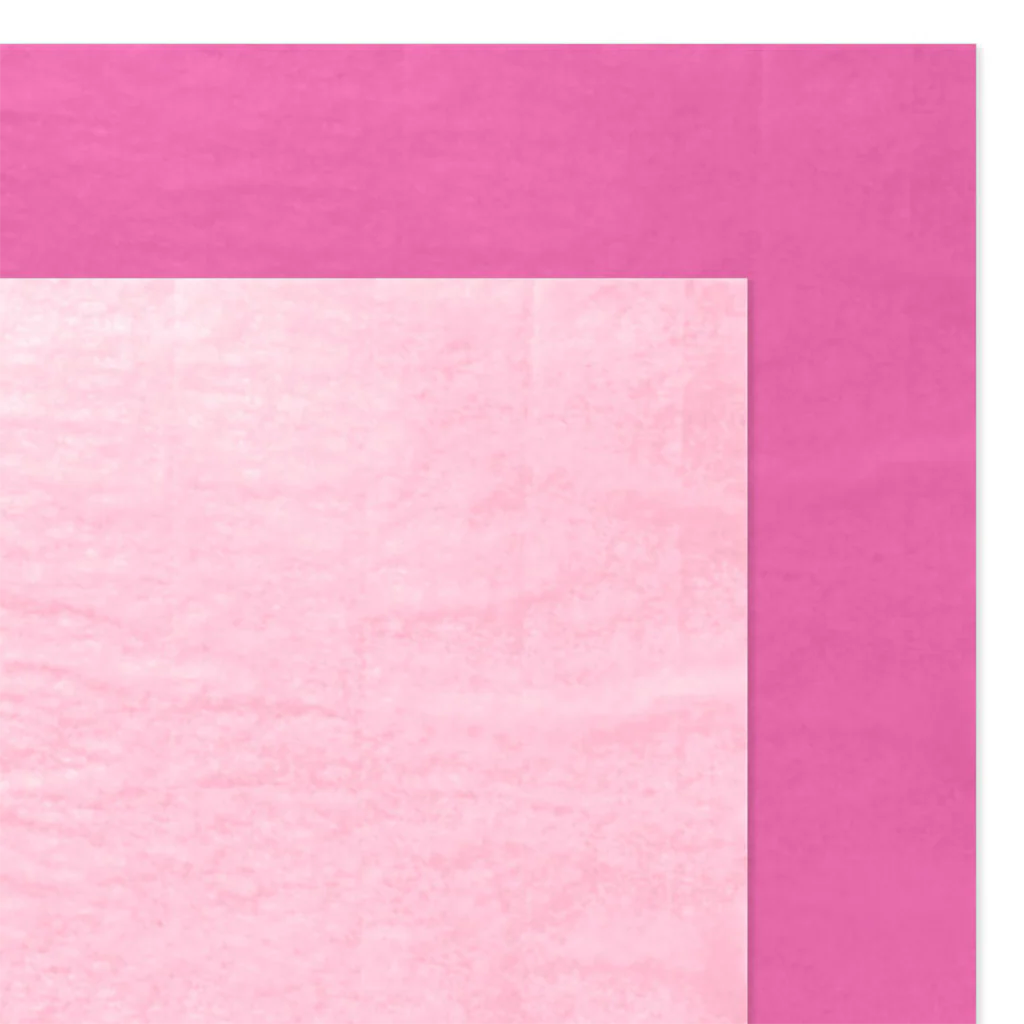 Hallmark : Solid Hot Pink/Medium Pink 2-Pack Tissue Paper, 6 sheets - Image 3