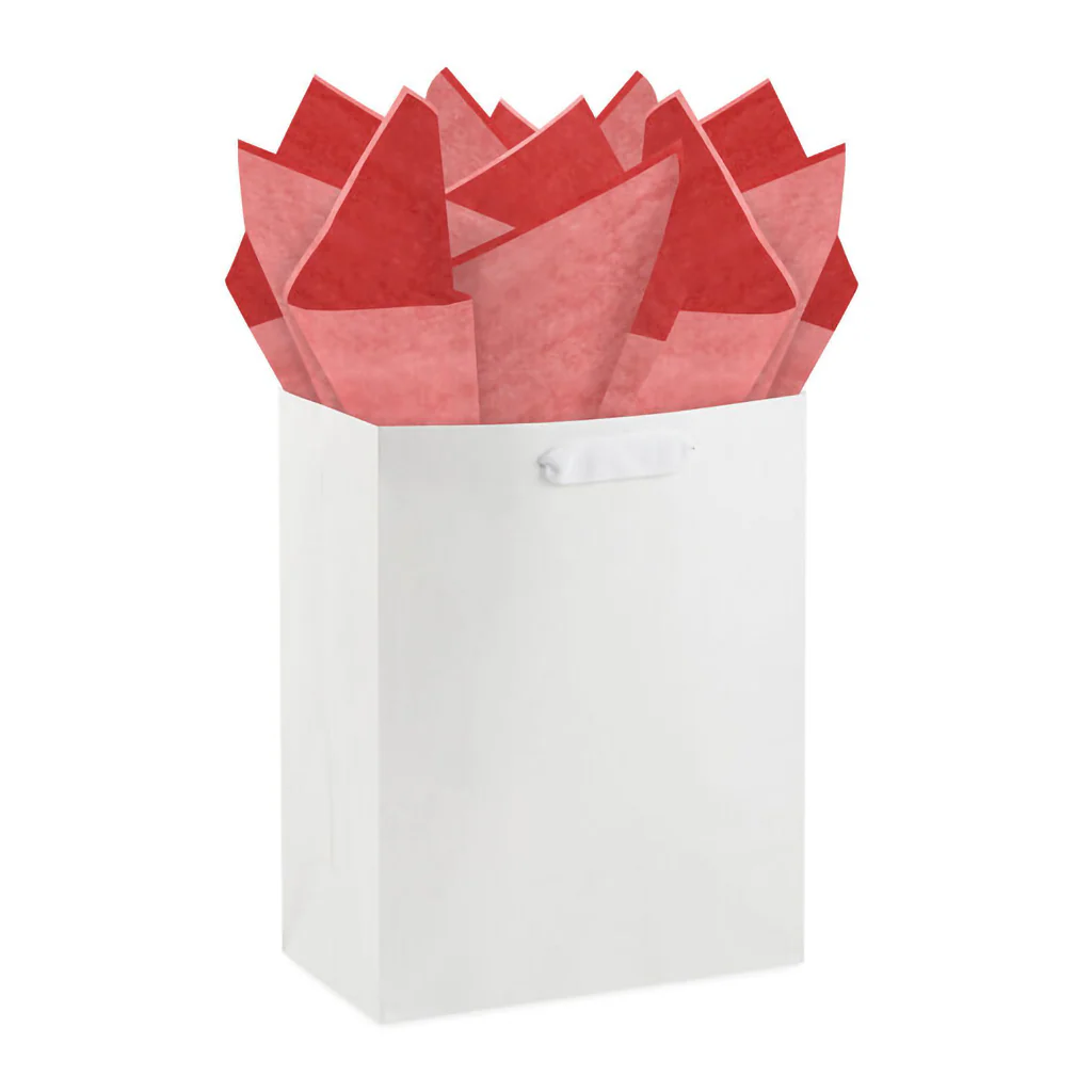 Hallmark : Solid Red-Orange/Coral/Pink 3-Pack Assortment Tissue Paper, 12 sheets - Image 4