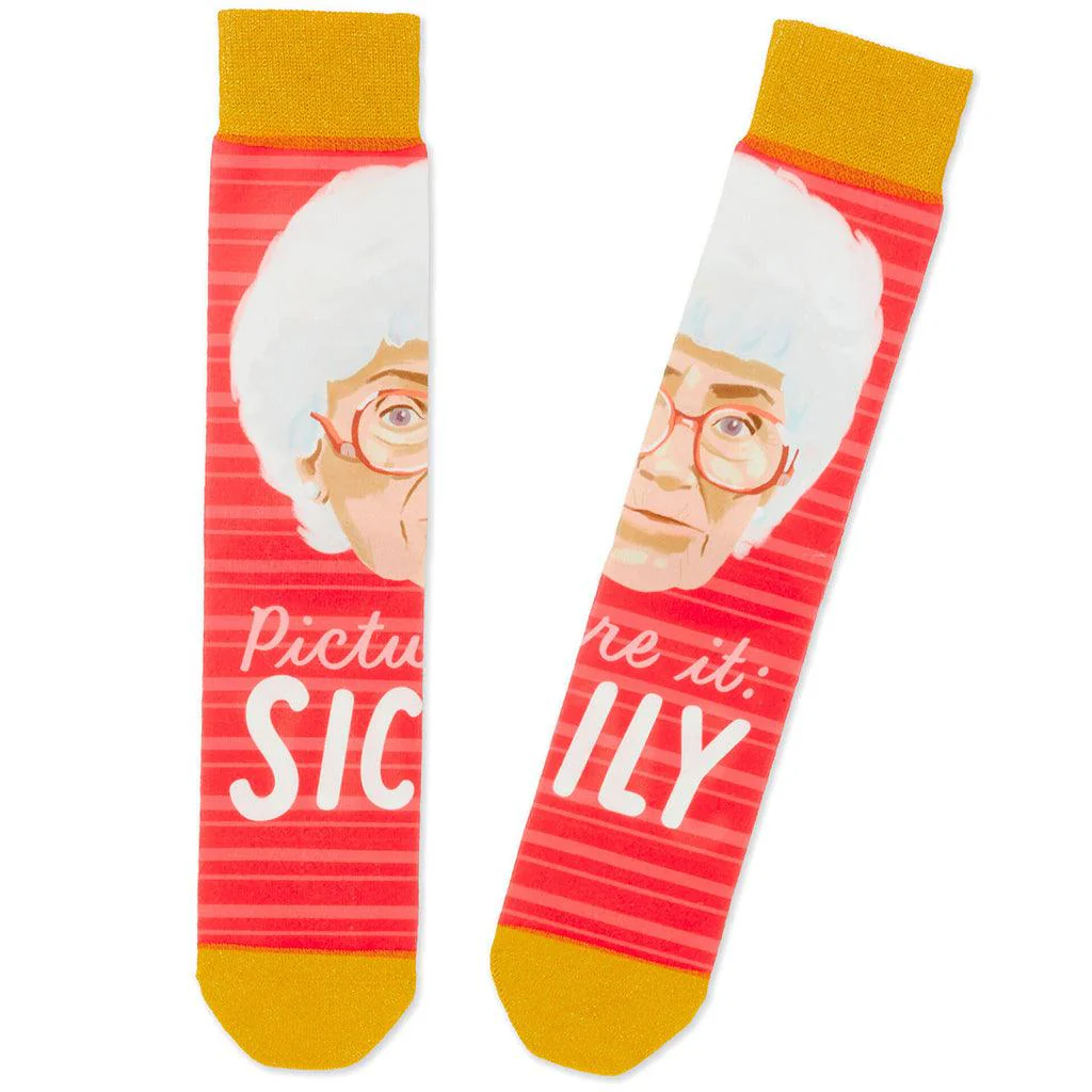 Hallmark : Sophia The Golden Girls Sicily Novelty Crew Socks