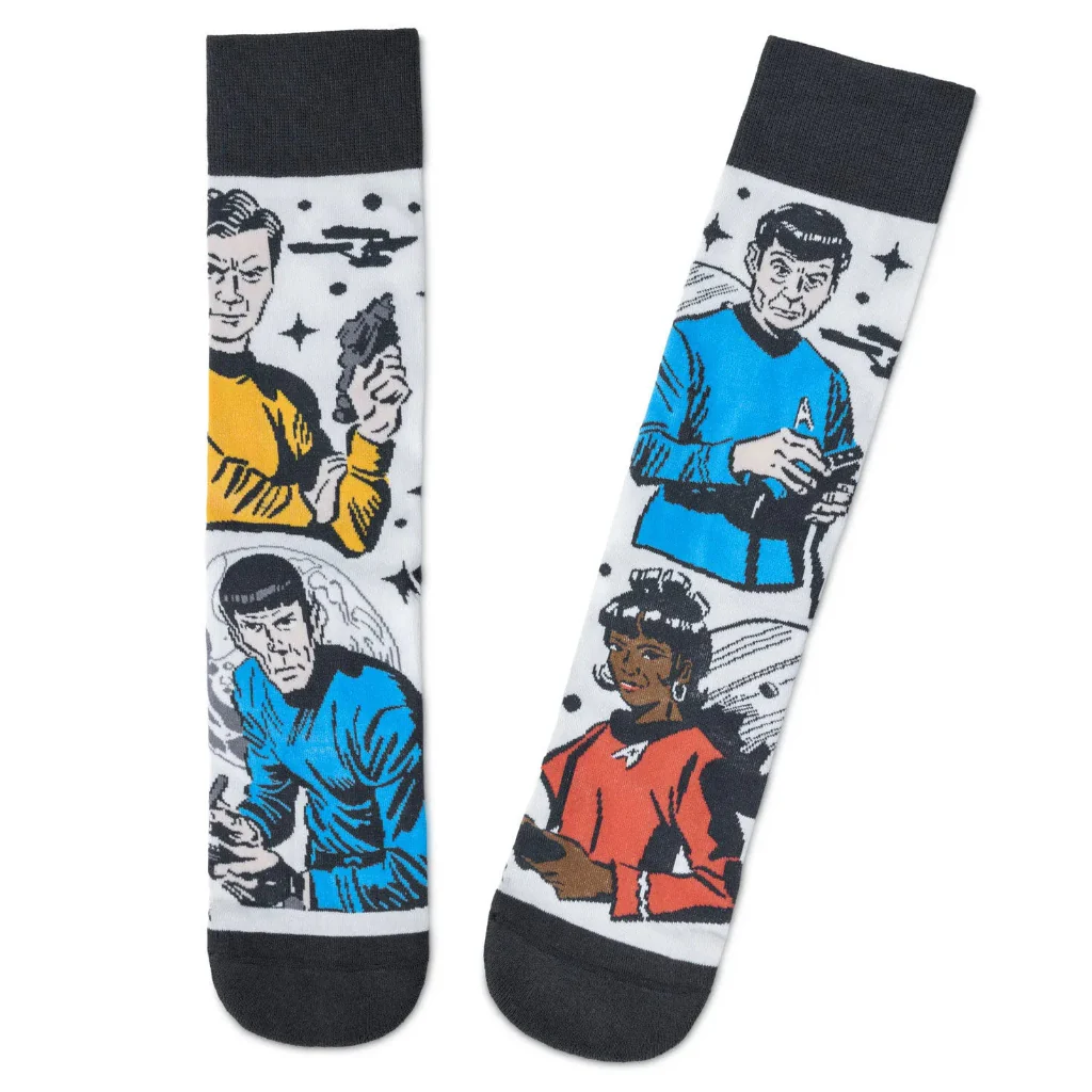 Hallmark : Star Trek™ Crew of the Enterprise Novelty Crew Socks - Image 2