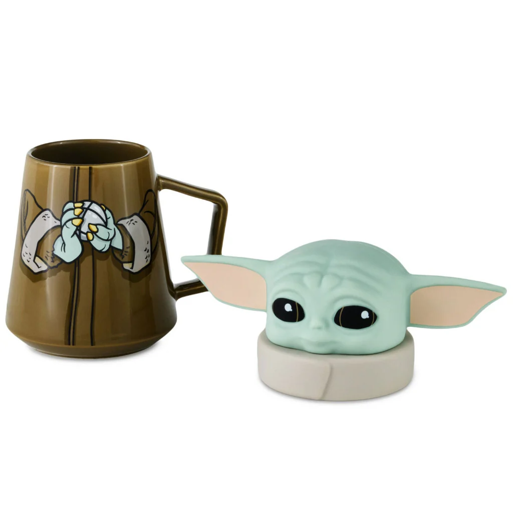 Hallmark : Star Wars: The Mandalorian™ Grogu™ Lidded Mug With Sound, 17 oz. - Image 3