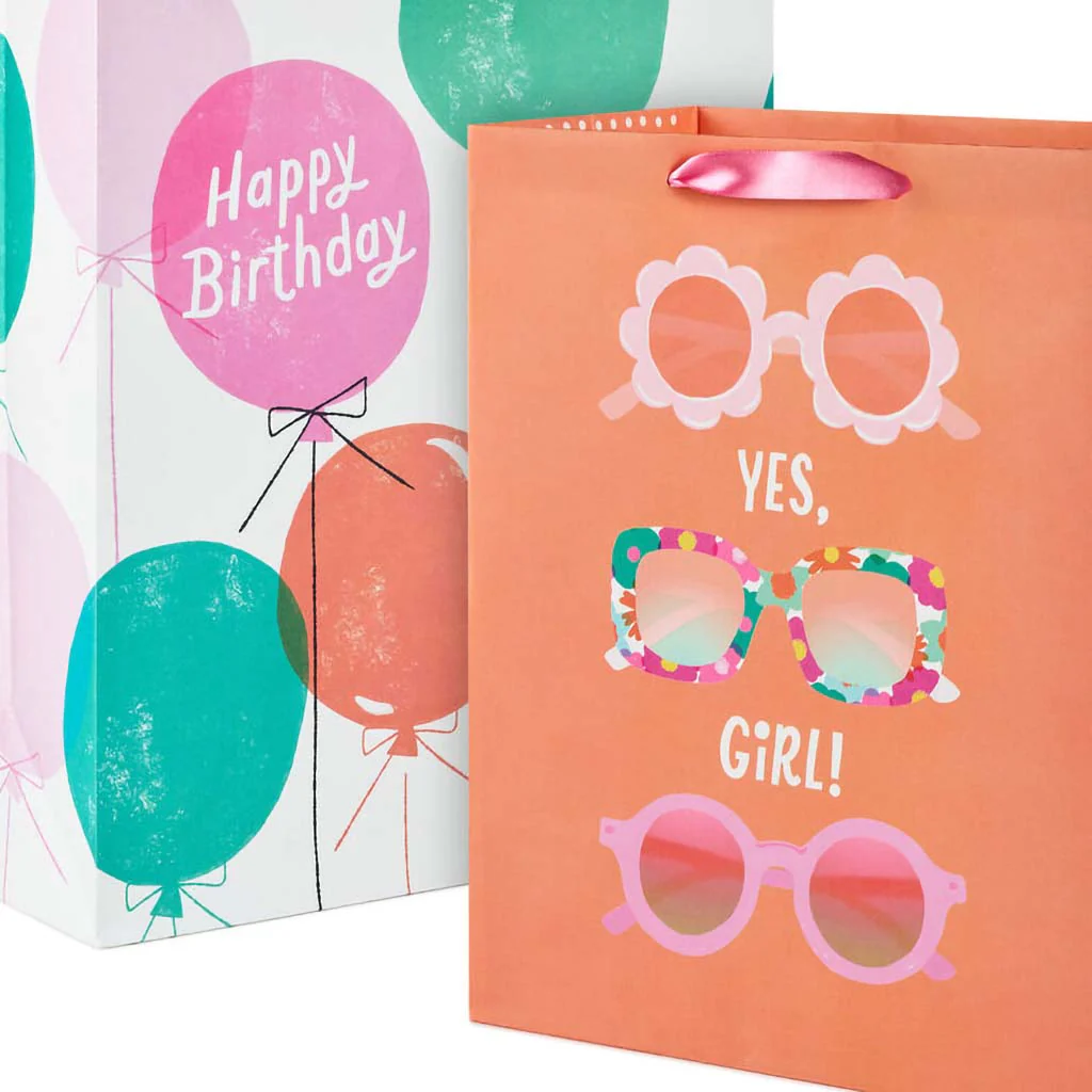 Hallmark : Sunglasses and Balloons 2-Pack Birthday Gift Bag Bundle - Image 3