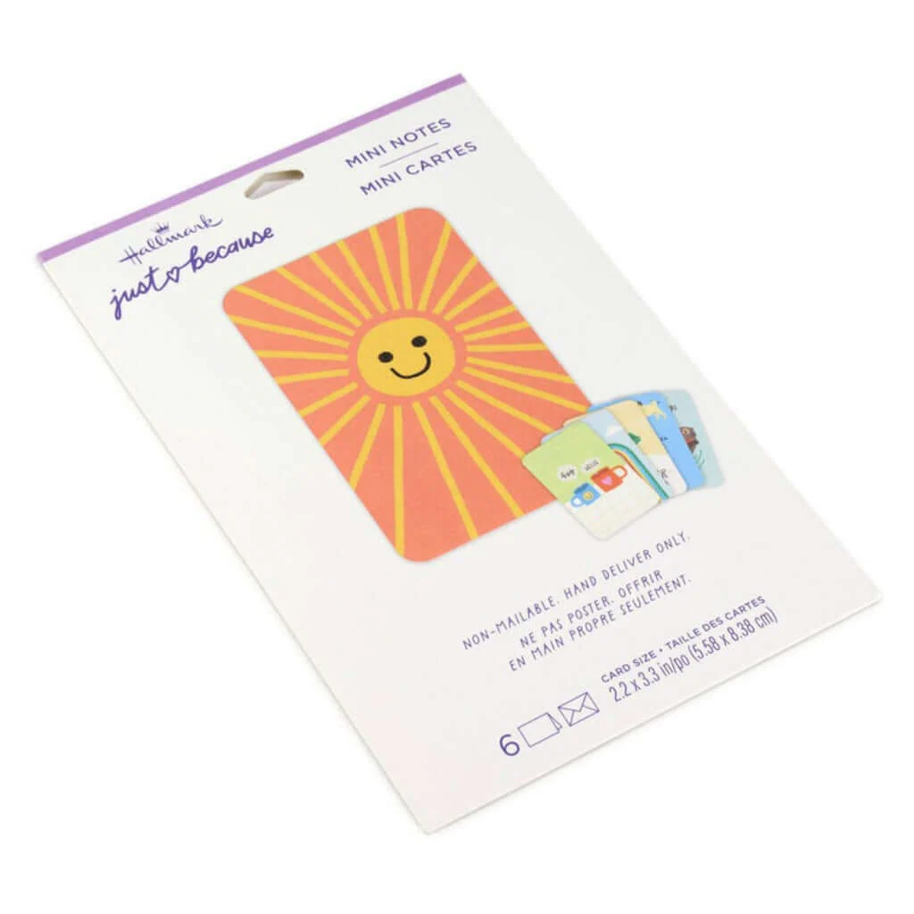 Hallmark : Sunny Illustrations Mini Cards Pack- 6 Pack - Image 2
