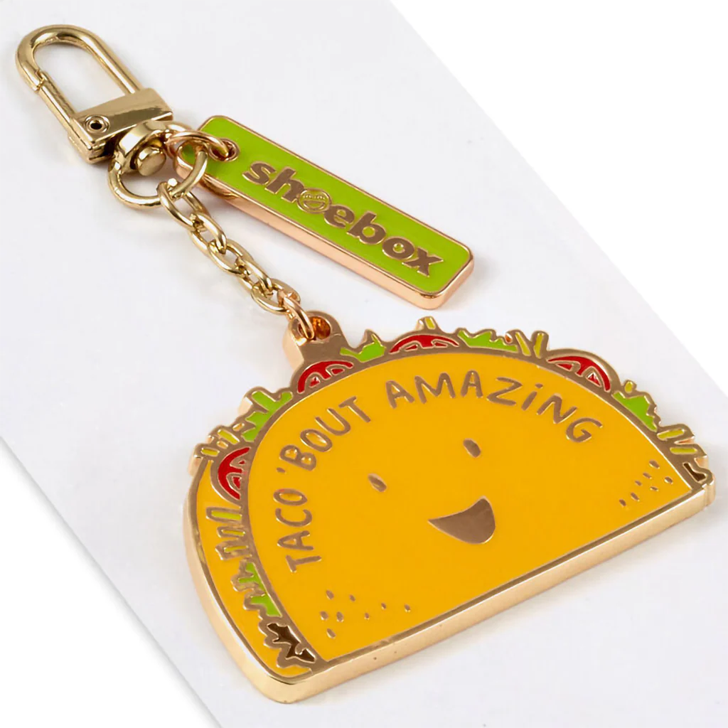 Hallmark : Taco 'Bout Amazing Taco Charm Keychain - Image 3