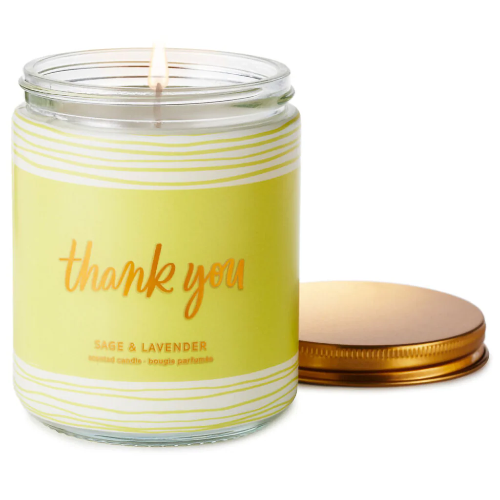 Hallmark : Thank You Scented Single-Wick Jar Candle, 7 oz. - Image 2