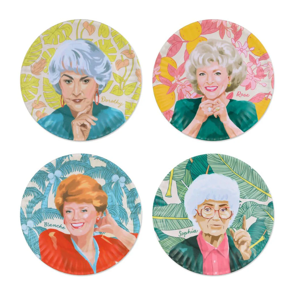 Hallmark : The Golden Girls Appetizer Plates, Set of 4
