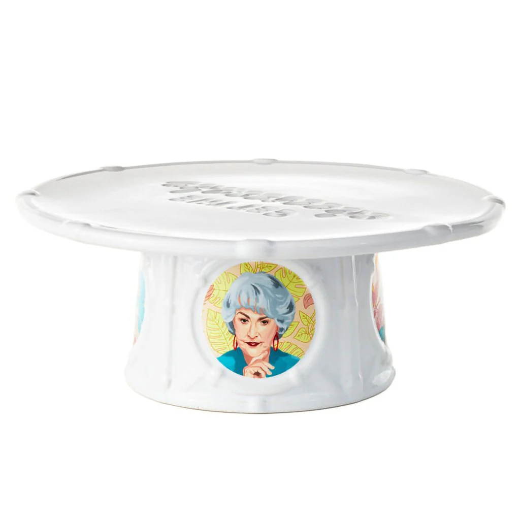 Hallmark : The Golden Girls “Get the Cheesecake” Cake Stand - Image 3