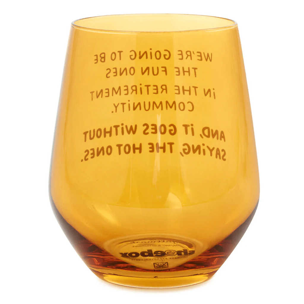 Hallmark : The Hot Ones Funny Stemless Wine Glass, 15.5 oz. - Image 2